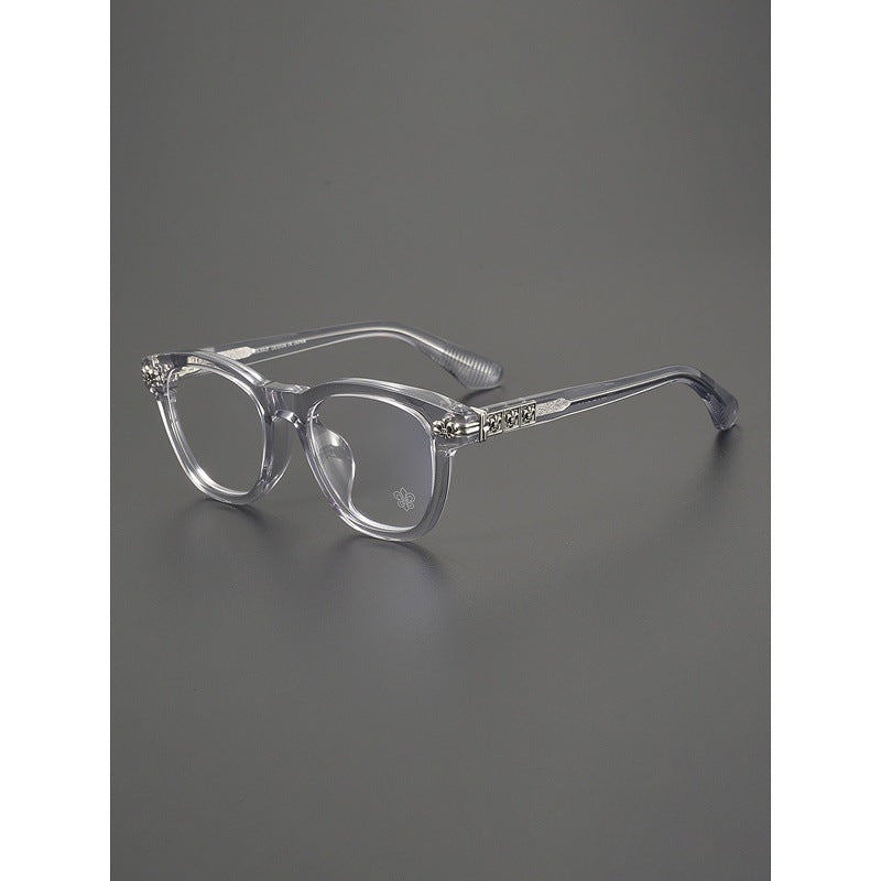Chrome Hearts- Retro Black Frame Glasses