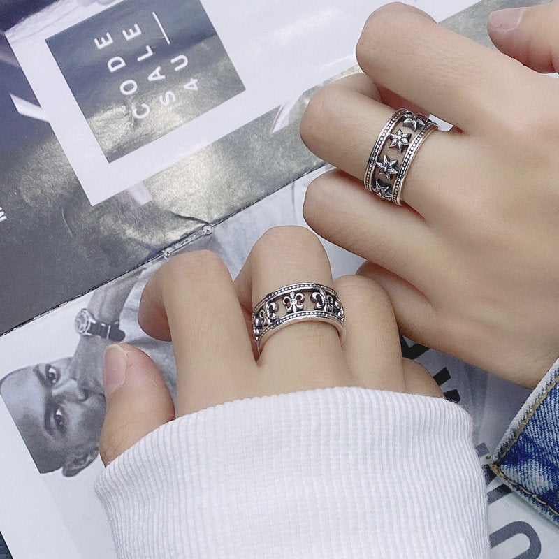 chrome hearts six-pointed star ring