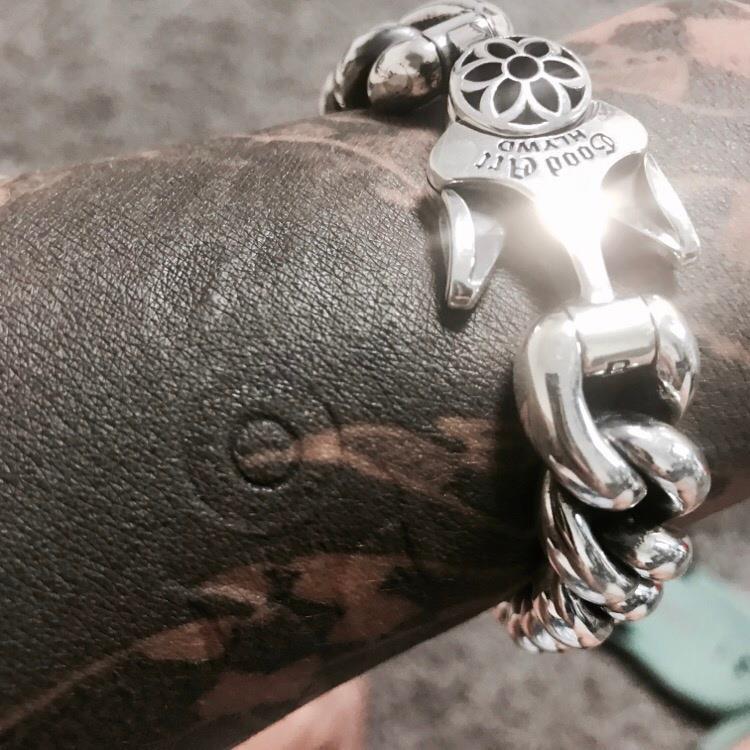 Cherry Blossom Domineering Retro Cuban Bracelet