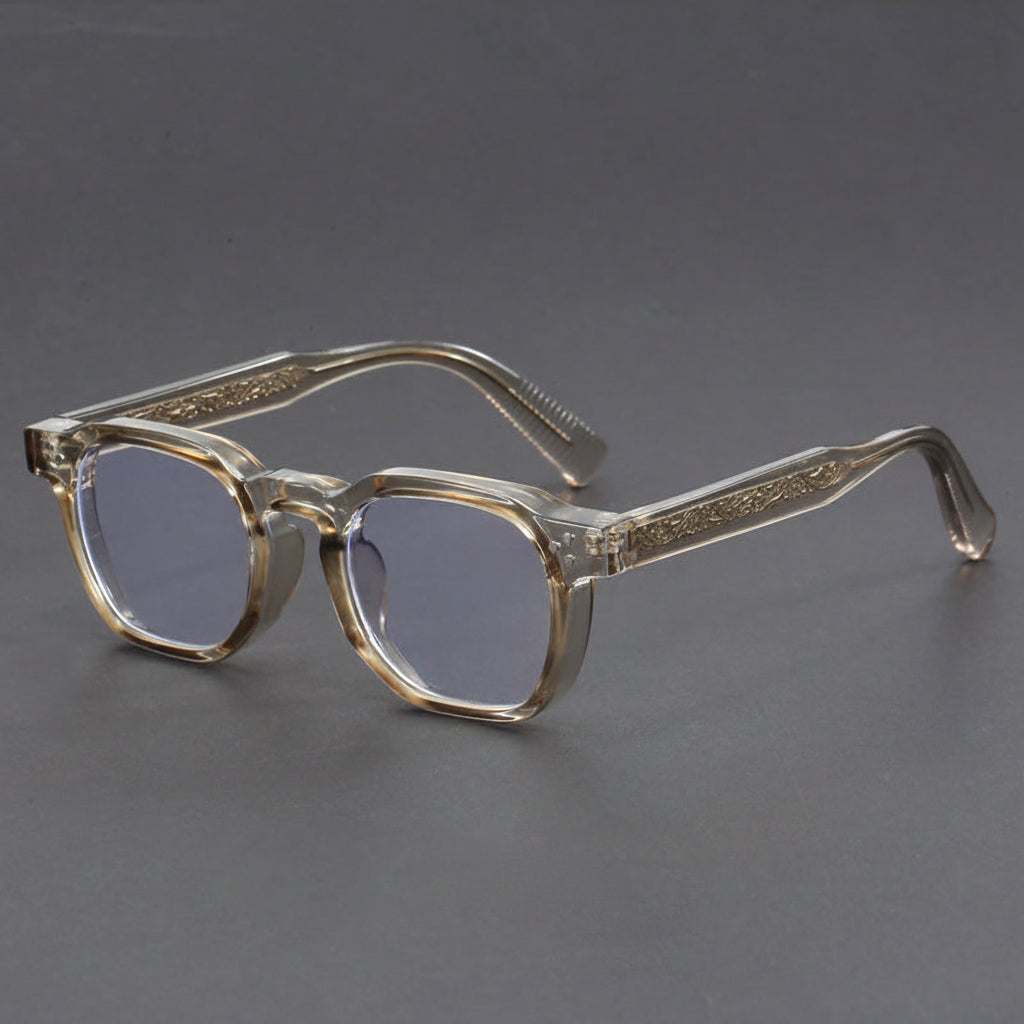 Classic retro square blue light blocking glasses