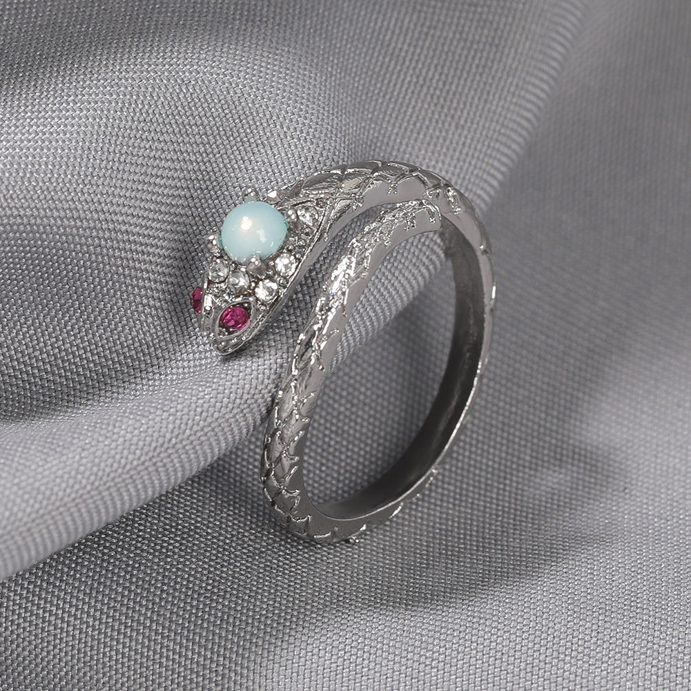 Zircon snake open ring