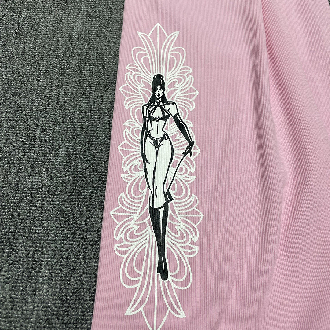 Chrome Hearts Manga Girl Print Vest Dress