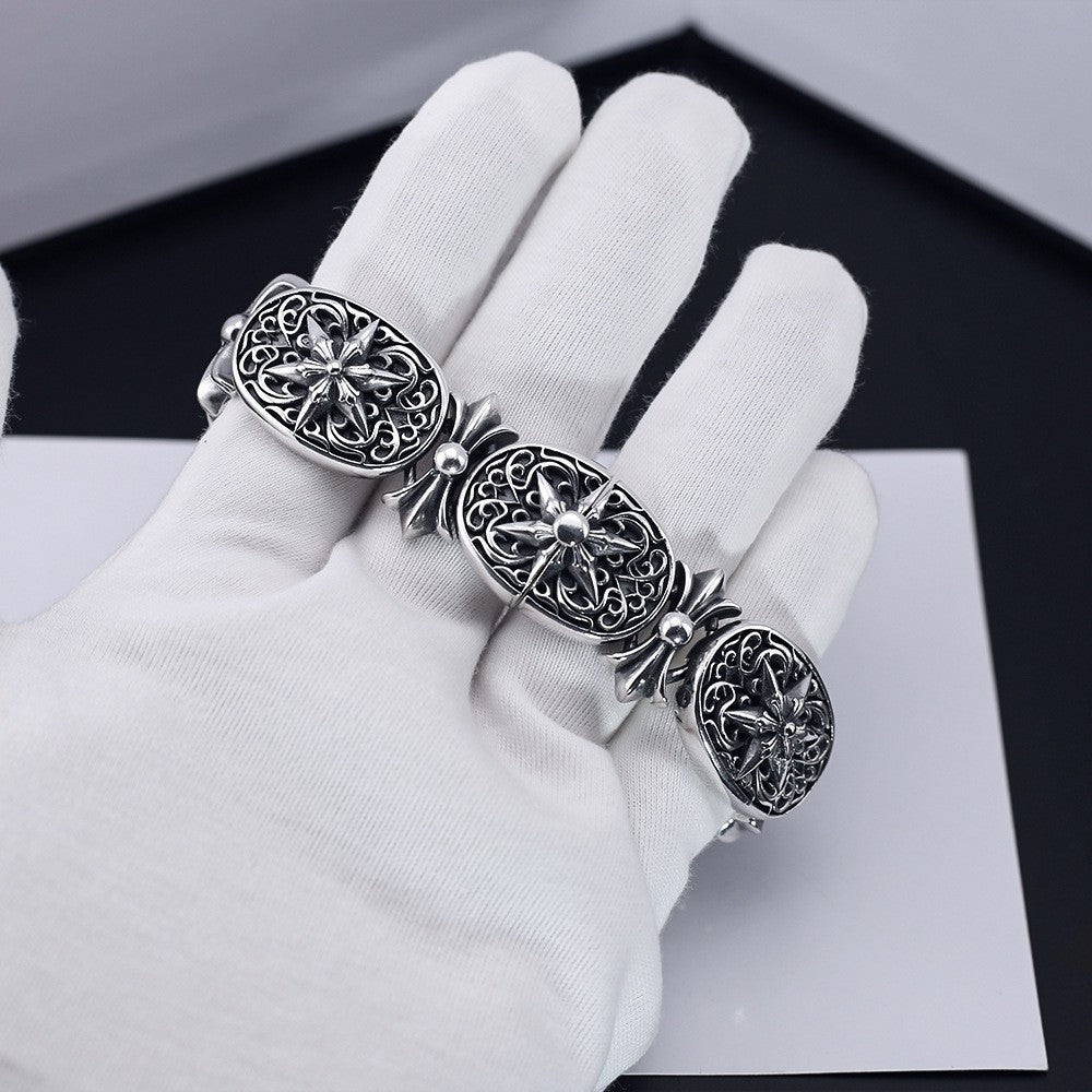 chrome hearts six-pointed star domineering bracelet