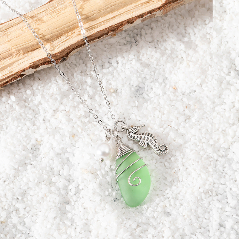 sea glass necklace