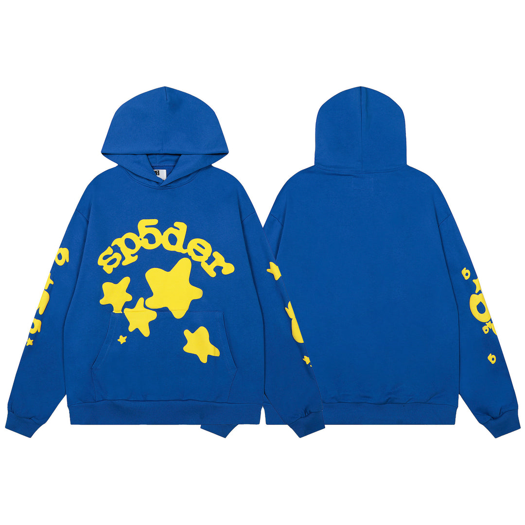 Sp5der555555 Spiderweb Foam Print Sweatshirt Set