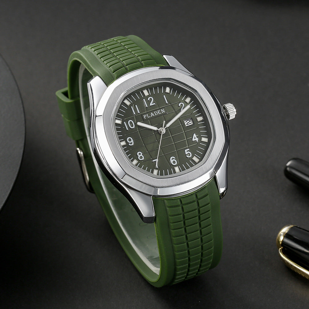 Grenade Luminous Silicone Strap Quartz Watch