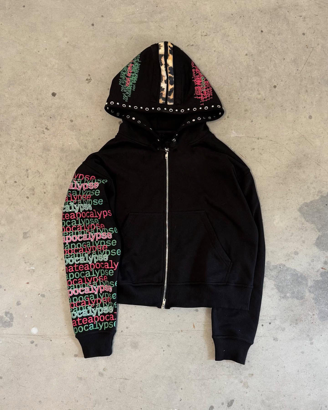 Y2K Retro Style Hoodie Zipper