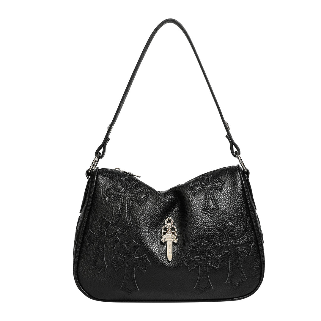 Chrome Hearts Sword Embroidered Cross Shoulder Bag