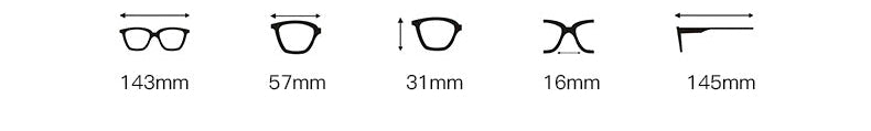 Flip-Up Business Full-Rim Eyeglasses Frame