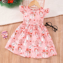 Halloween Christmas children's clothing print dresses