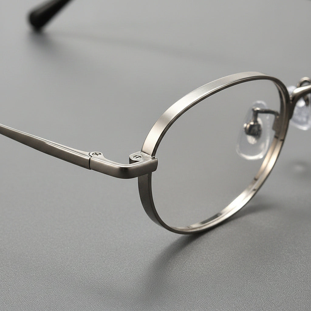 Wide-rim Oval Full-rim Small Frame Glasses