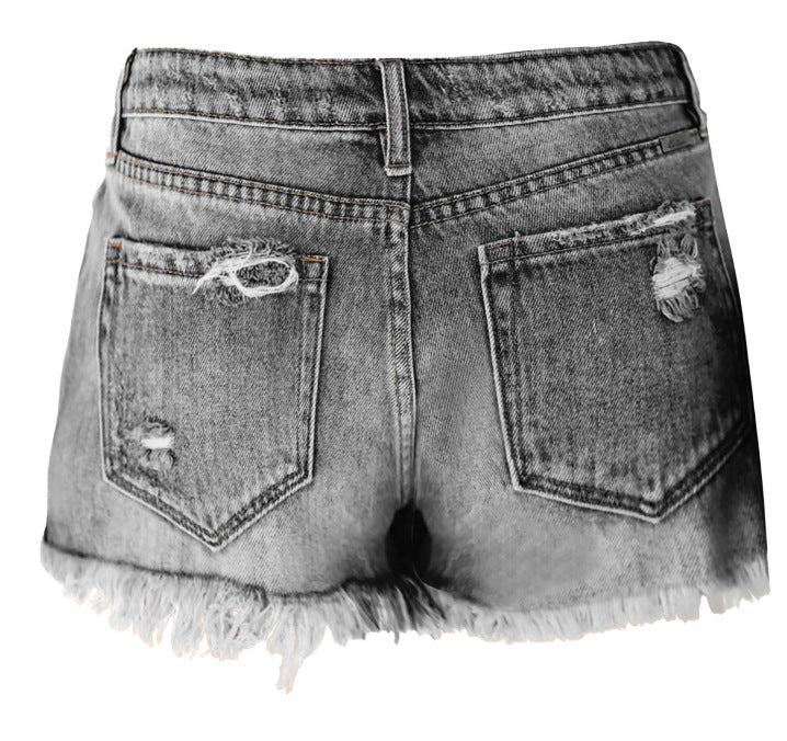 Trendy Distressed Denim Shorts for Women