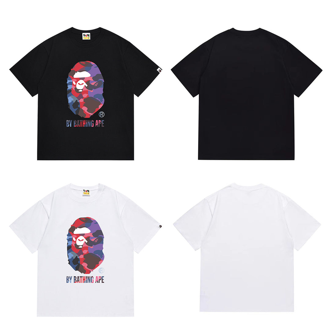 BAPE Summer Camouflage Ape Head Short-Sleeve T-Shirt