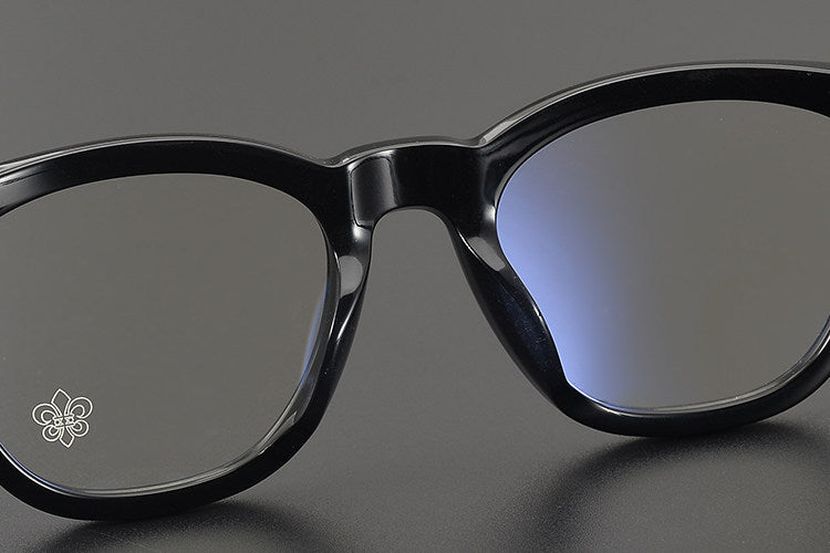 Chrome Hearts- Retro Black Frame Glasses