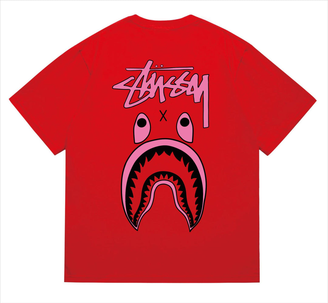 BAPE loose fit short-sleeved letter print t-shirt