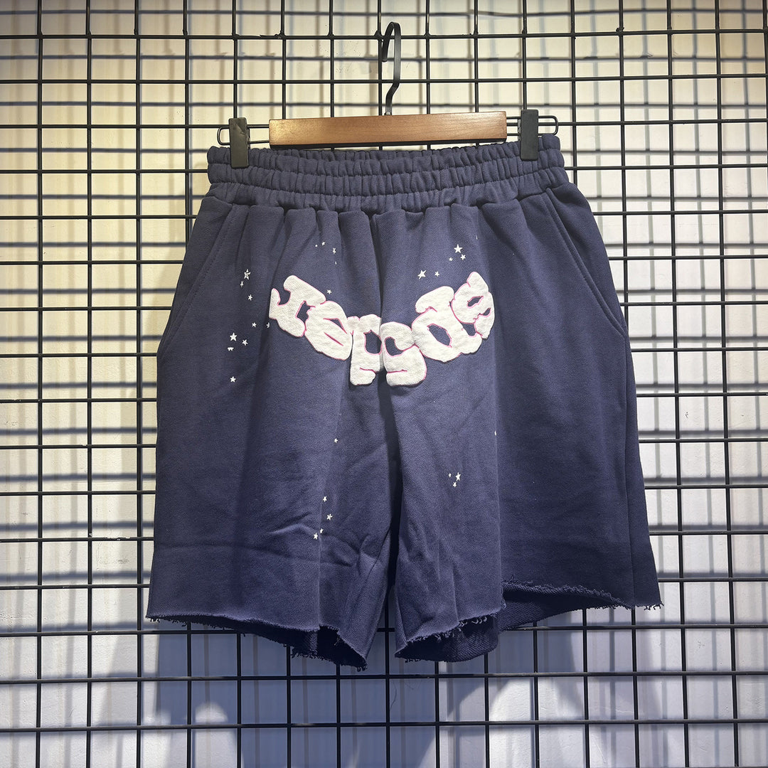 Sp5der Foam Letter 555 Shorts Sweatpants