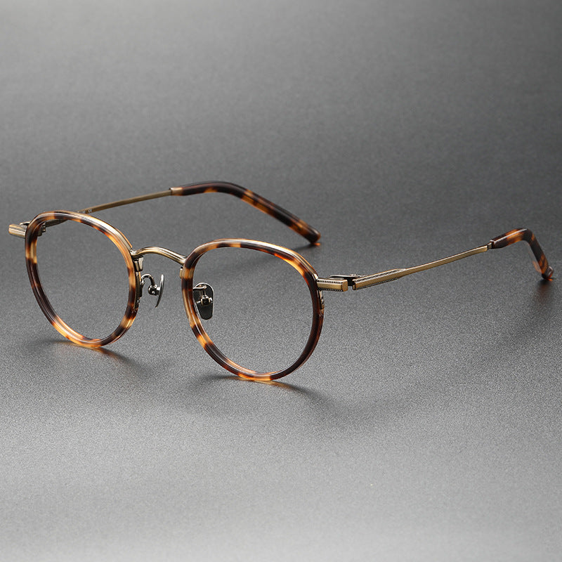 Mixed-Color Pure Titanium Eyeglass Frames