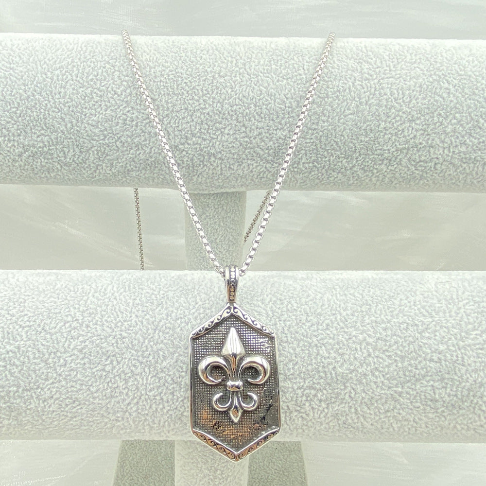 Chrome Hearts Titanium Steel Cross Long Necklace