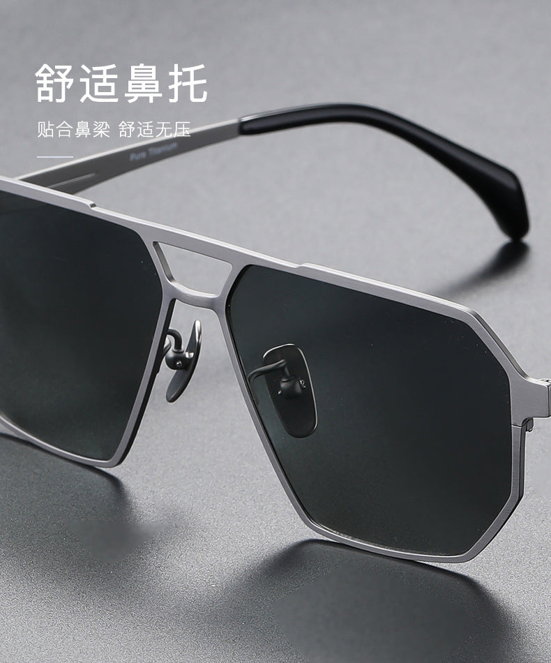 Retro Geometric Aviator Sunglasses