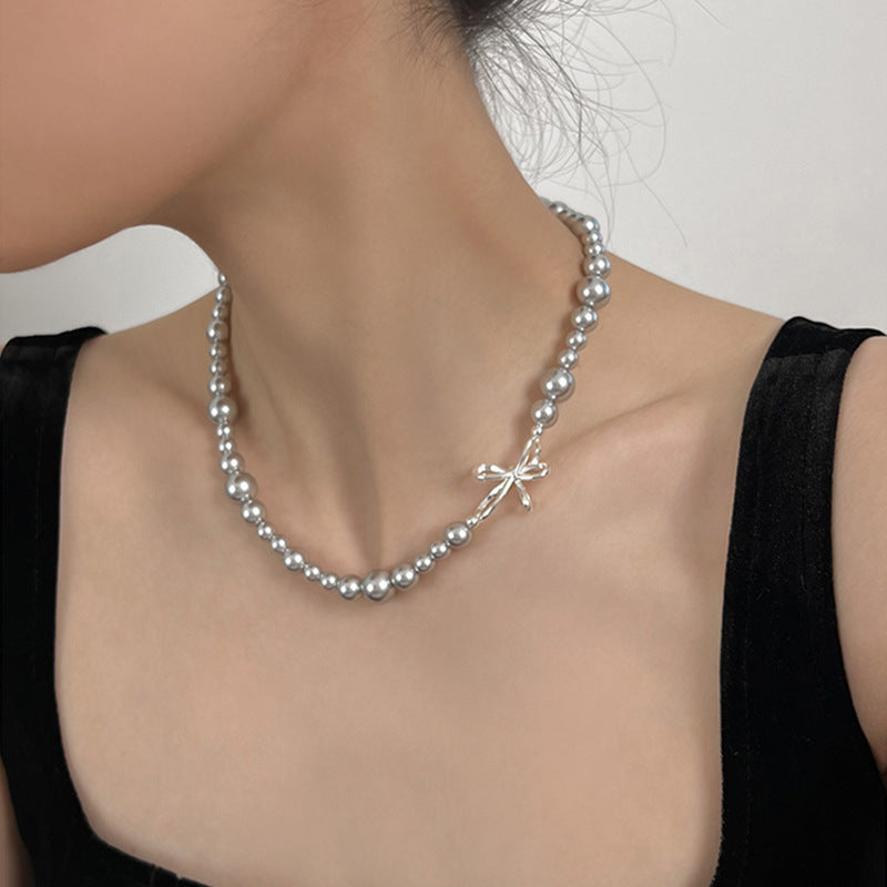 rozenkransketting Strikknoop onregelmatige parelketting