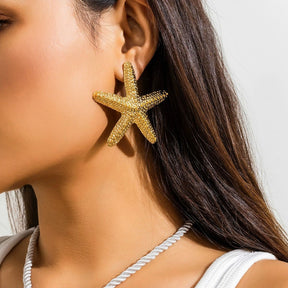 starfish necklace beach summer holiday earrings necklace