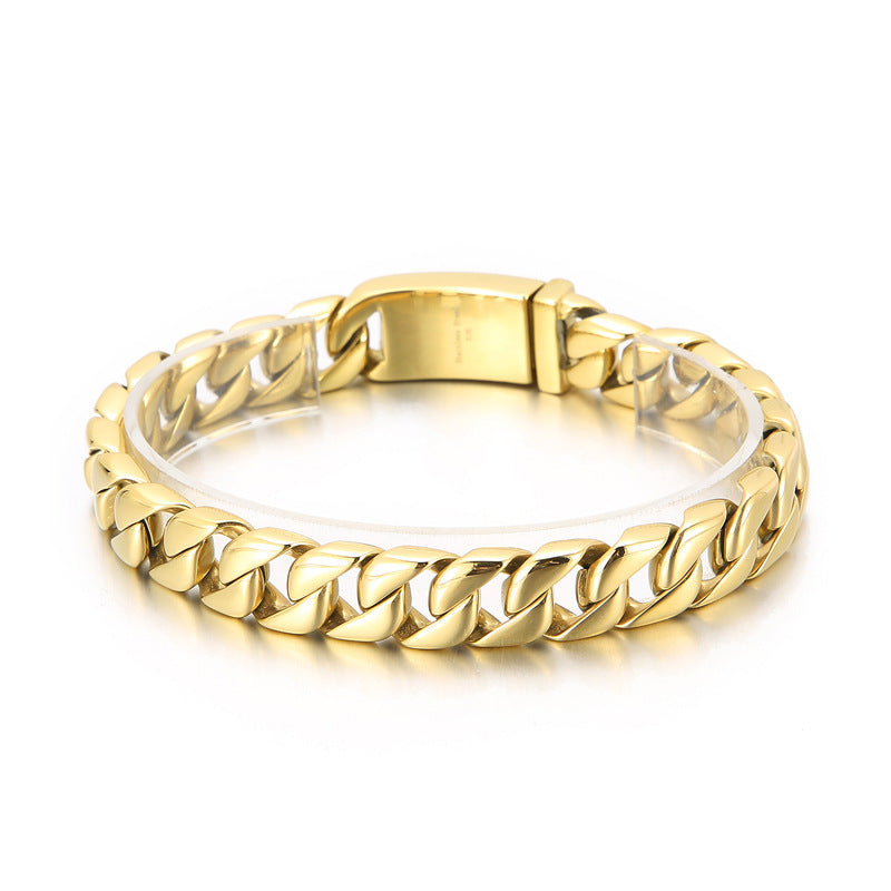 Minimalist titanium steel bracelet