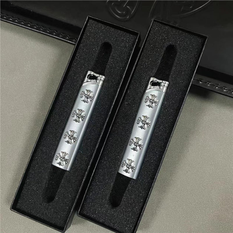 chromen harten geborstelde heavy metal aansteker