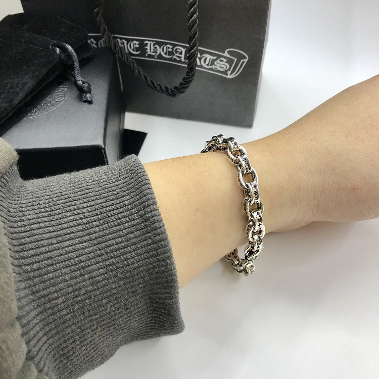 Chrome Hearts letter ring bracelet