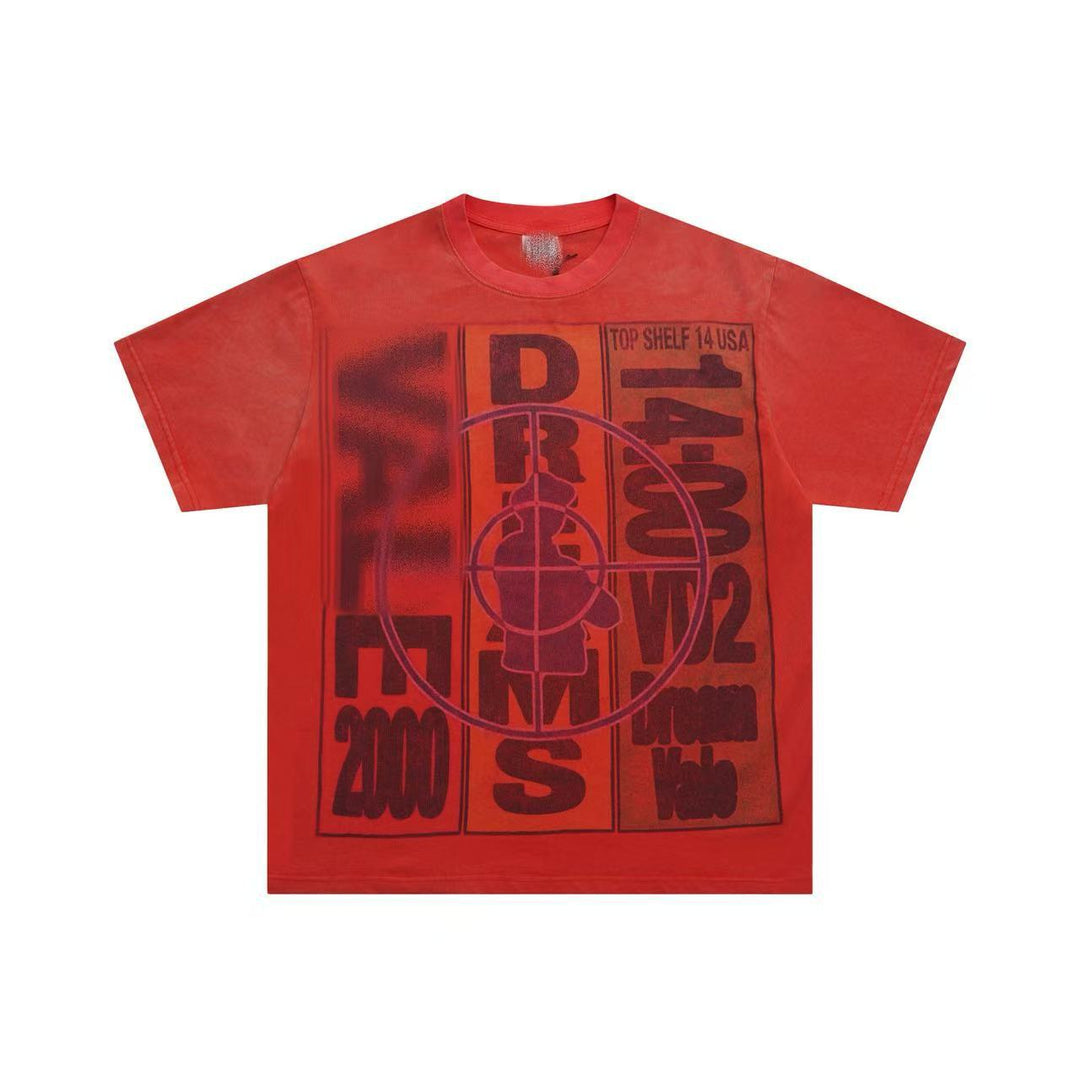 VAL Washed and Distressed Streetwear T-Shirt