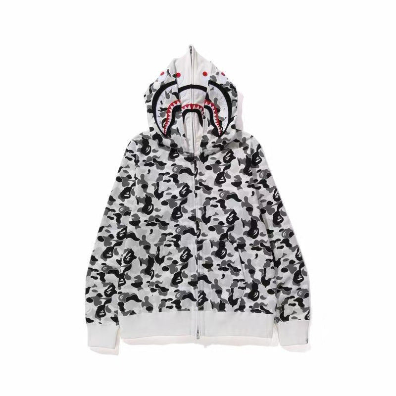 BAPE Shark camouflage jacket cardigan hooded