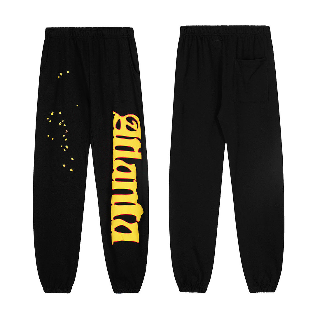 Sp5der555555 Spiderweb Foam Print Sweatshirt Set