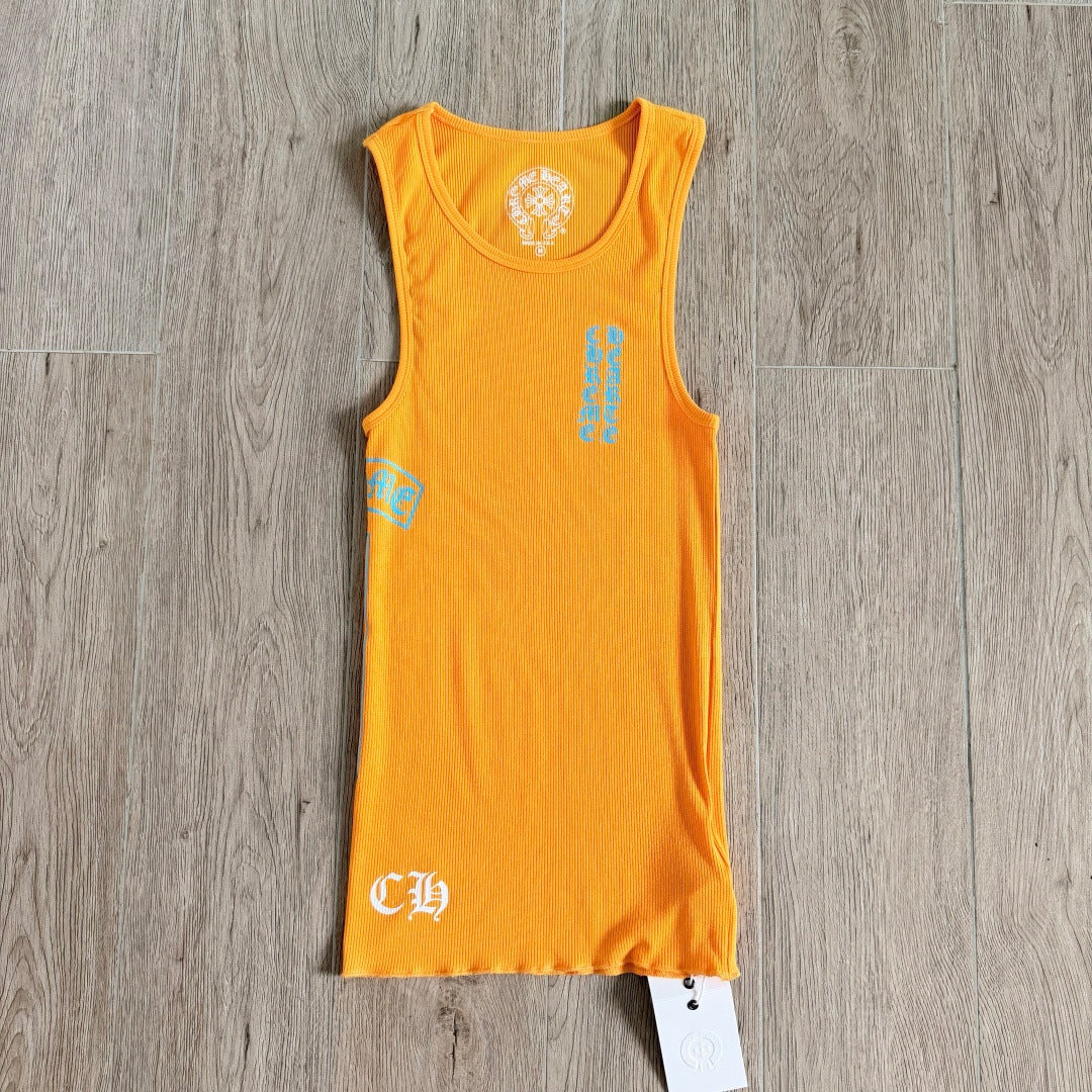 Chrome Hearts Yellow T-Style Printed Vest