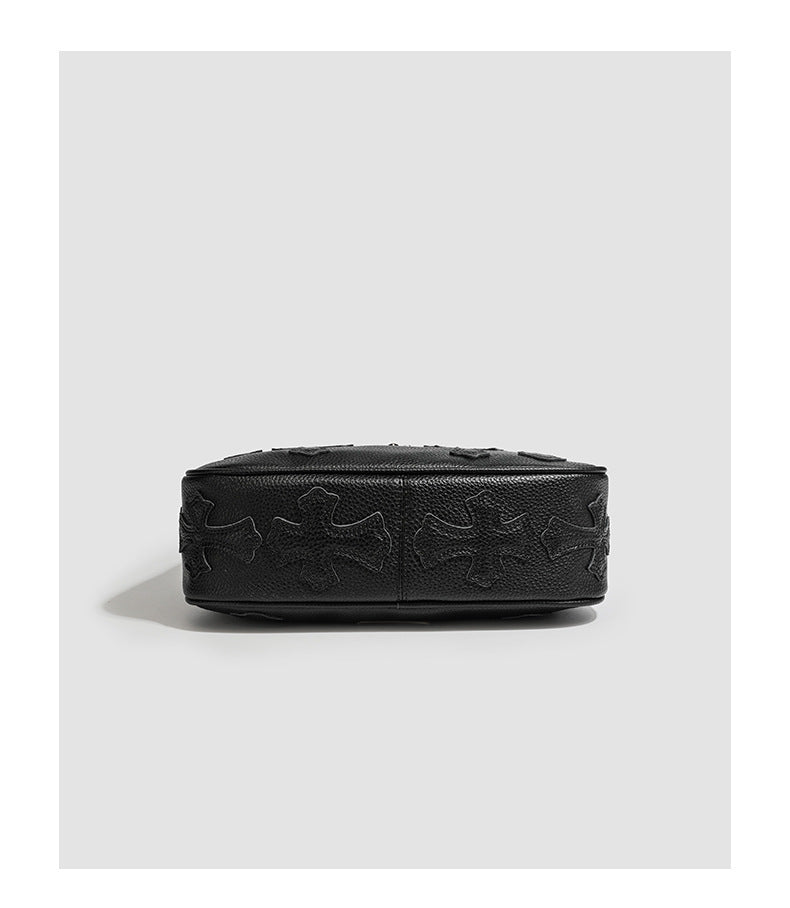 Chrome Hearts Sword Embroidered Cross Shoulder Bag