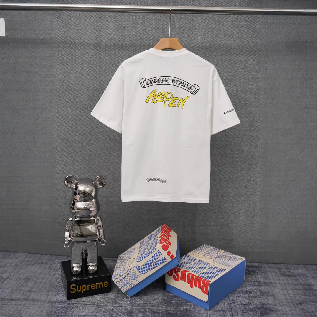Chrome Hearts Summer Printed T-Shirt Short-Sleeve