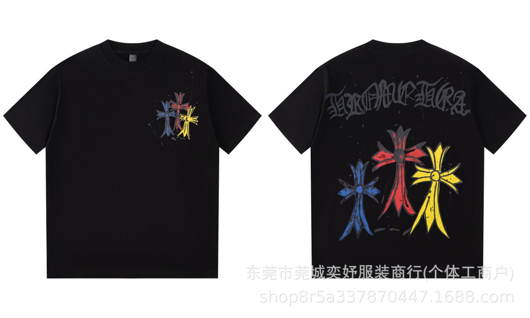 Chrome Hearts Sanskrit Print Short-Sleeve T-Shirt