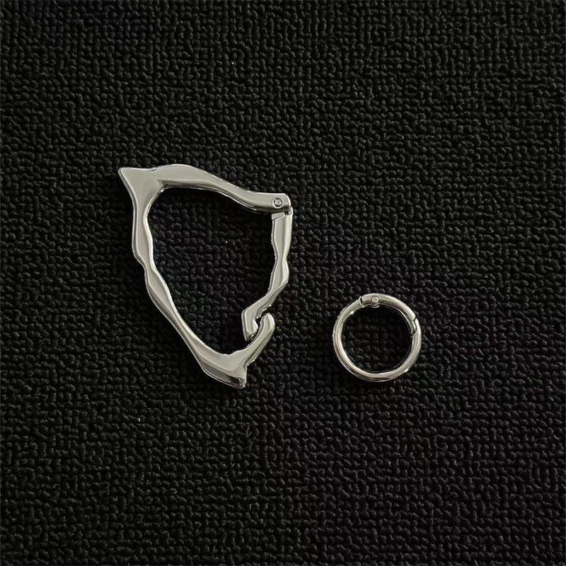 Irregularly shaped keychain/carousel bag charm