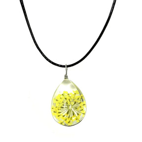 dandelion necklace Lucky WISH Glass Ball Jewelry