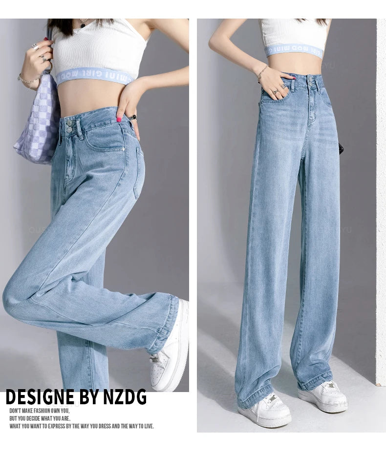 High Street Mopping Trousers Loose Straight Pants