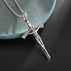 Christian Good Friday Cross Amulet Pendant Necklace