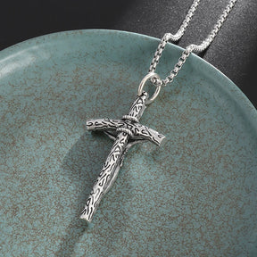 Christian Good Friday Cross Amulet Pendant Necklace