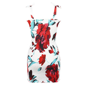 Floral Tight Camisole Dress For Women