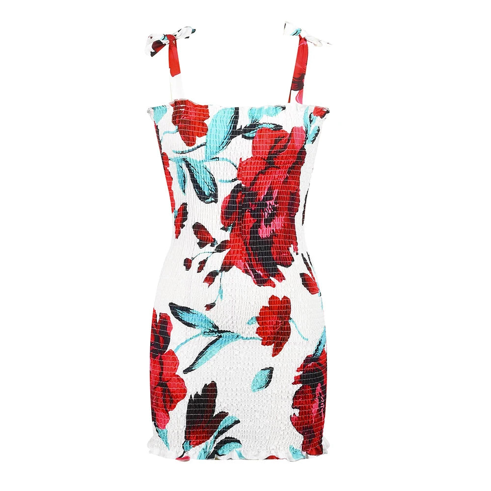 Floral Tight Camisole Dress For Women