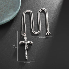 Christian Good Friday Cross Amulet Pendant Necklace