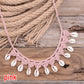 Shell Choker Necklace Natural Sea Cowrie Shell Rope Chain Choker Necklace