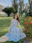 Floral Spaghetti Strap Dress Elastic Ruched Sexy Hollow Backless Party Dress