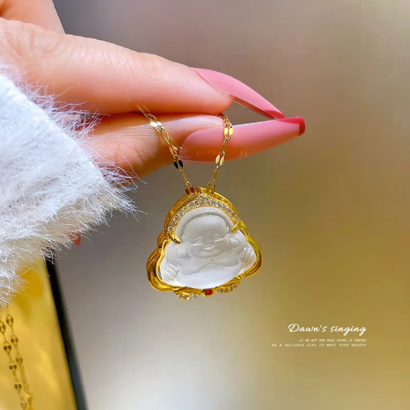 Jade Buddha Pendant