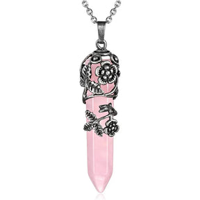 rose quartz pendant