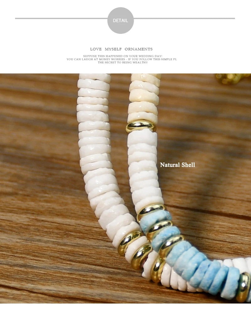 Shell Handmade Beaded Choker Surfer Necklaces