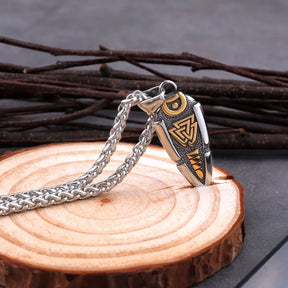 Spear Odin Valknut Gungnir Pendant Necklace