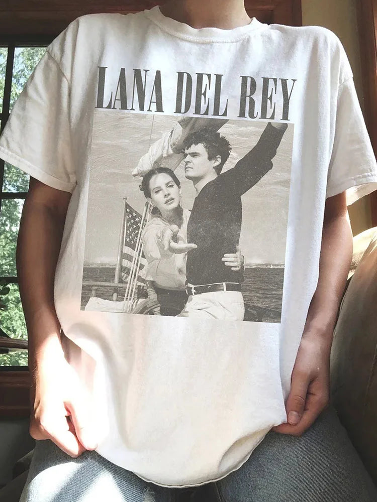 Lana Del Rey Ldr Sailing Tan T Shirt Cotton Tee Vintage Shirt